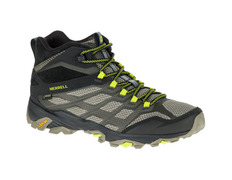 Bota Merrell Moab FST Mid GTX preta / bege / amarela