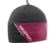 Chapéu Beanie Salomon RS Preto / Fúcsia