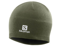 Salomon Beanie Boné Preto Verde oscuro