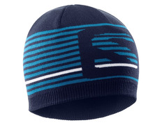 Gorro Salomon Flatspin Short Beanie Beige / Verde Azul marino