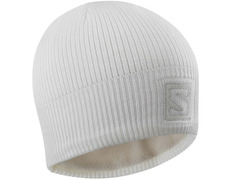 Salomon Logo Beanie Cap White