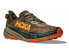 Sapato Hoka Speedgoat 6 largo verde-oliva/laranja