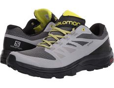 Salomon Outline GTX sapato cinza / limão