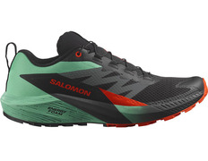 Sapato Salomon Sense Ride 5 preto/verde/vermelho