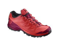 Salomon Outpath GTX W sapato vermelho / roxo