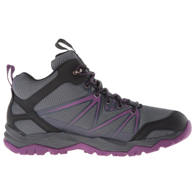 Bota Merrell Capra Rise Mid WTPF W Gris / Púrpura