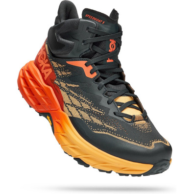 Bota Hoka Speedgoat 5 Mid GTX preta/laranja