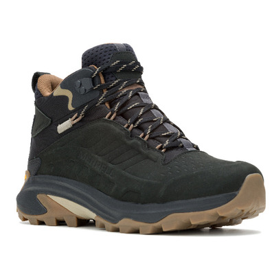 Bota Merrell Moab Speed 2 LTR Mid WP Preta/Azeitona