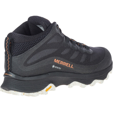 Bota Merrell Moab Speed Mid GTX Preto/Laranja