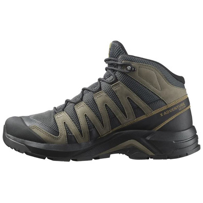 Bota Salomon X-Adventure Recon Mid GTX Cinza/Preto/Cáqui