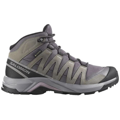 Bota Salomon X-Adventure Recon W Mid GTX Cinza