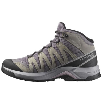 Bota Salomon X-Adventure Recon W Mid GTX Cinza