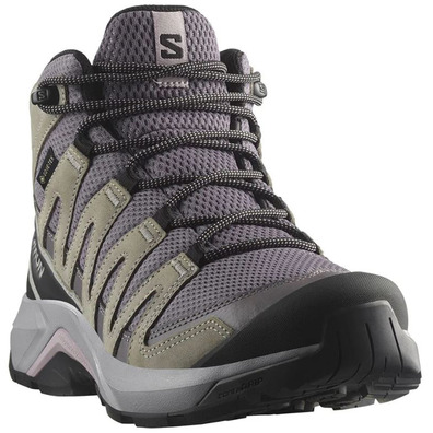 Bota Salomon X-Adventure Recon W Mid GTX Cinza