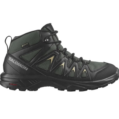 Bota Salomon X Braze Mid GTX preta/verde