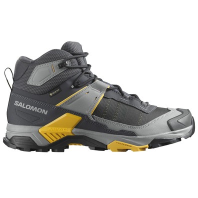 Bota Salomon X Ultra 5 Mid GTX Preto/Cinza/Mostarda