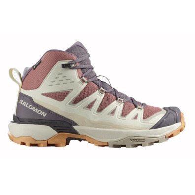 Botas Salomon X Ultra 360 Edge Mid GTX W Bege/Marrom/Violeta