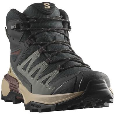 Botas Salomon X Ultra 360 Mid GTX Preto/Cinza/Marrom