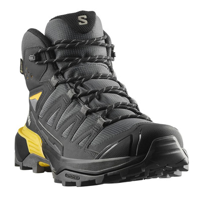 Botas Salomon X Ultra 360 Mid Preto/Cinza/Amarelo