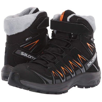 Botas Salomon XA PRO 3D Inverno TS CSWP J Negro / Naranja