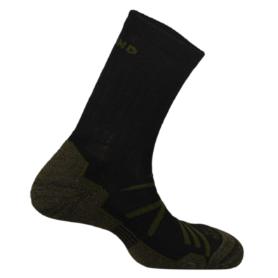 Mund Thermal Sock Lã Alpaca Preto/Verde