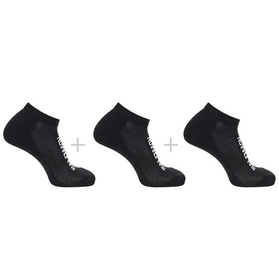 Meias Salomon Everyday Low 3 Pares Preto