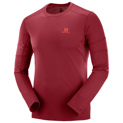 Salomon Agile LS Tee Camiseta Marrom