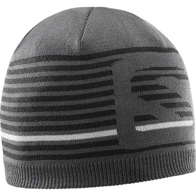 Gorro Salomon Flatspin Short Beanie Gris / Negro