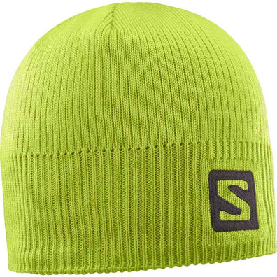 Gorro Salomon Logo Beanie Verde Lima