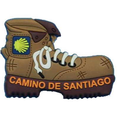 Imã de bota de borracha Caminho de Santiago