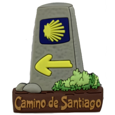 Ímã de borracha Mojón Camino de Santiago