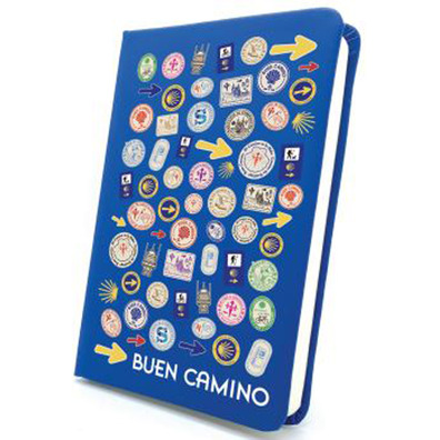 Caderno Camino de Santiago Blue Stamps