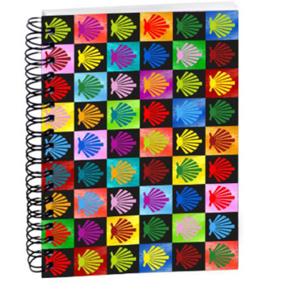 Caderno de Conchas Coloridas