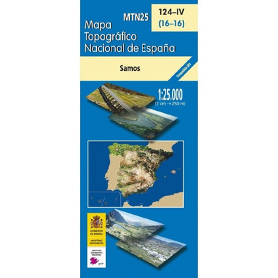 Mapa de Samos 124-IV IGN 1:25.000