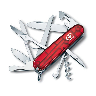 Canivete Victorinox Huntsman 15 usos 91 mm Rojo translúcido