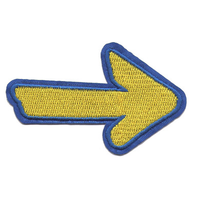 Patch bordado de seta pequena