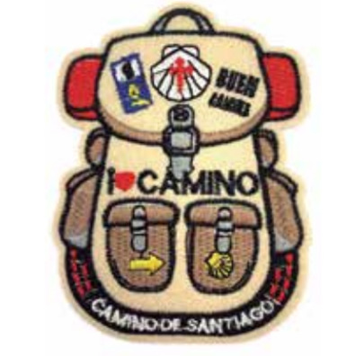 Patch bordado Mochila Camino de Santiago