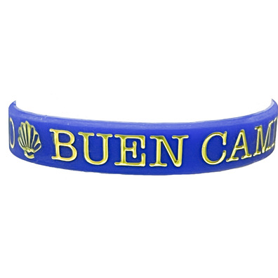 Pulseira de Silicone Shell Camino Santiago Azul