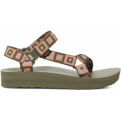 Sandália Teva Midform Universal W Verde/Coral