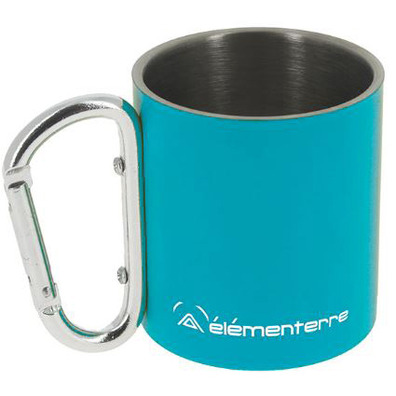 Caneca Elementerre Mahon com mosquetão azul celeste