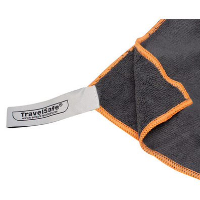 Toalha de microfibra TravelSafe Terry 135x70 cinza Naranja-Gris