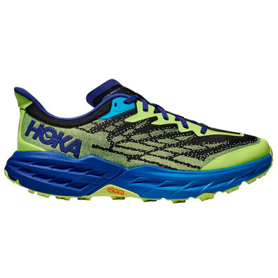 Sapato Hoka Speedgoat 5 Azul/Limão