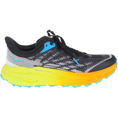 Sapato Hoka Speedgoat 5 W preto/amarelo/laranja