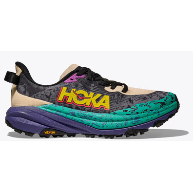 Sapato Hoka Speedgoat 6 cinza/verde/roxo