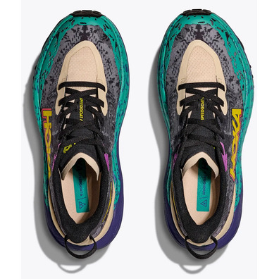 Sapato Hoka Speedgoat 6 cinza/verde/roxo