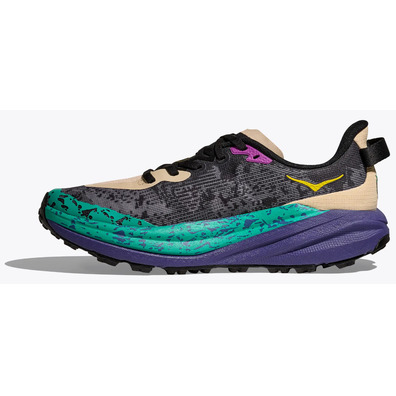 Sapato Hoka Speedgoat 6 cinza/verde/roxo