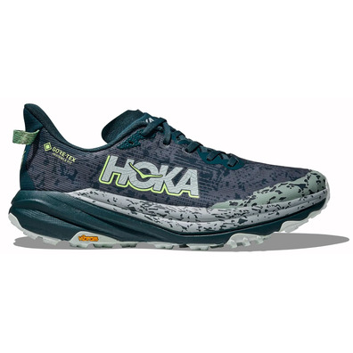 Sapato Hoka Speedgoat 6 GTX cinza/verde mar