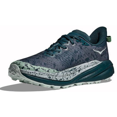 Sapato Hoka Speedgoat 6 GTX cinza/verde mar