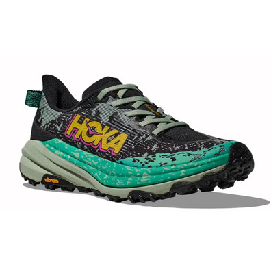 Sapato Hoka Speedgoat 6 W cinza/verde/amarelo