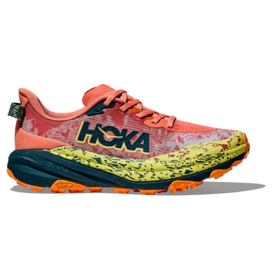 Tênis Hoka Speedgoat 6 W Salmão/Amarelo