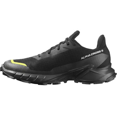 Sapato Salomon Alphacross 5 GTX preto/limão